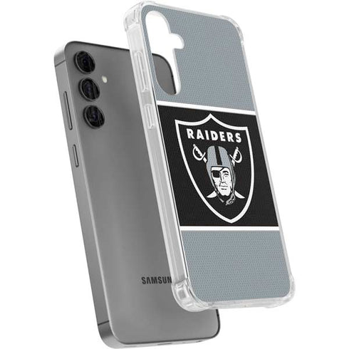 NFL Las Vegas Raiders Zone Block Galaxy S24 Plus Clear Case